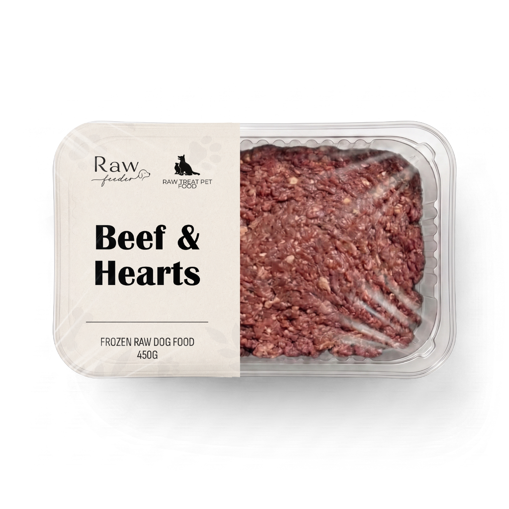 Raw Pet Treat Beef & Heart 500g