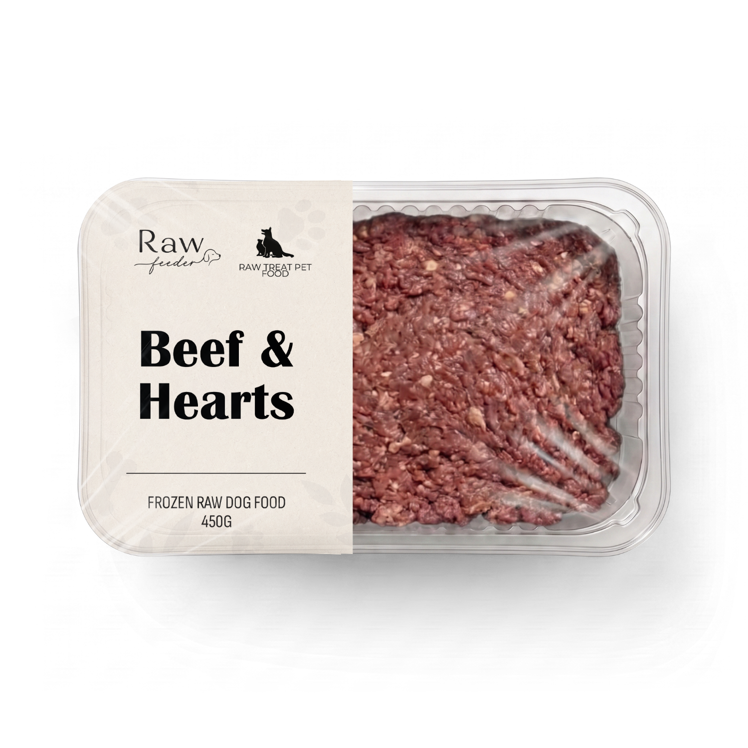 Raw Pet Treat Beef & Heart 500g