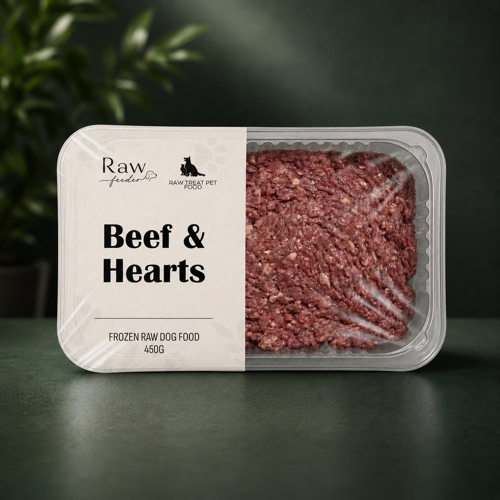 Raw Pet Treat Beef & Heart 500g
