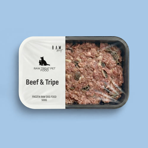 Beef & Tripe 500g - Raw Direct