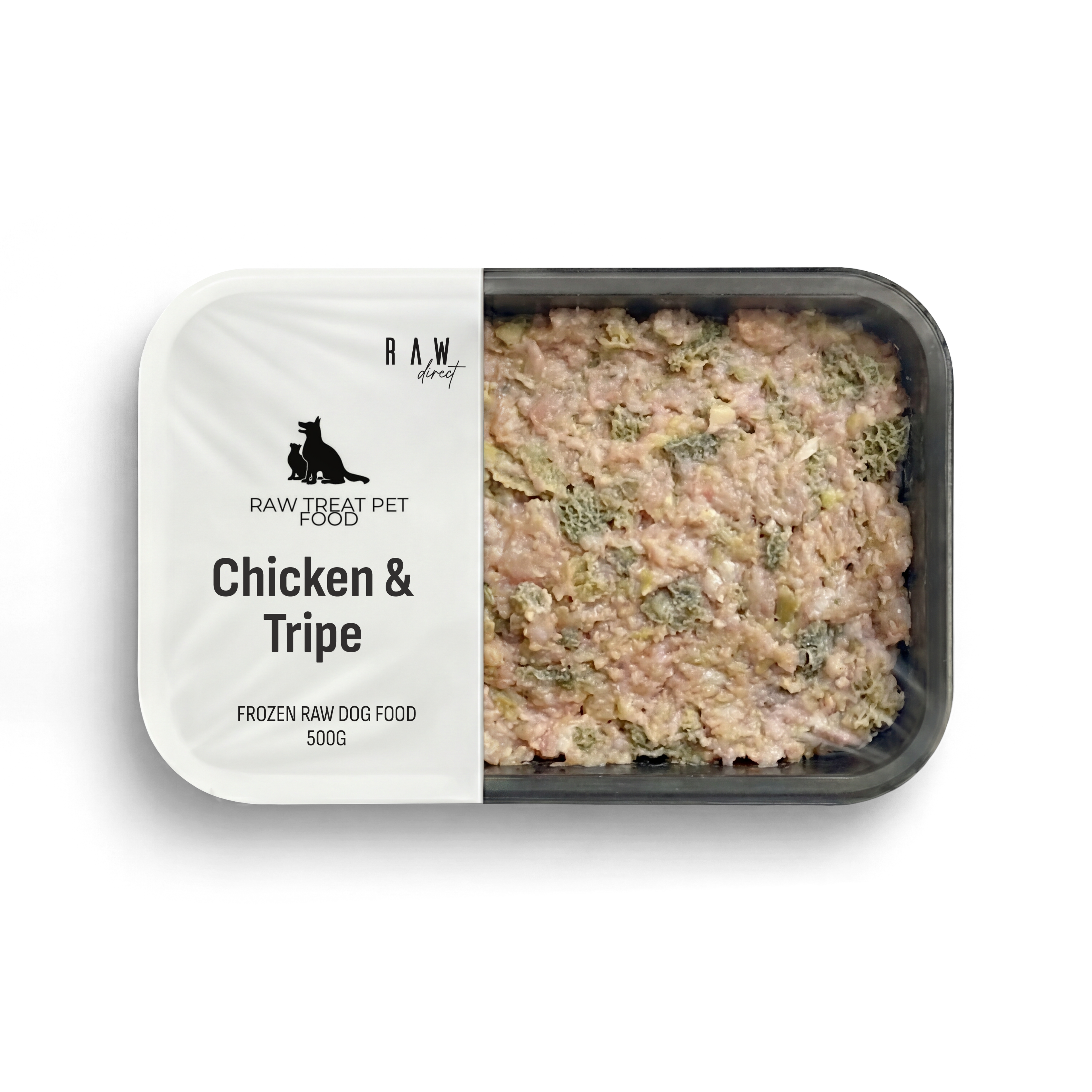 Chicken & Tripe 500g - Raw Direct