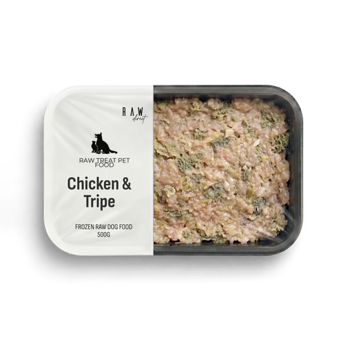 Chicken & Tripe 500g - Raw Direct