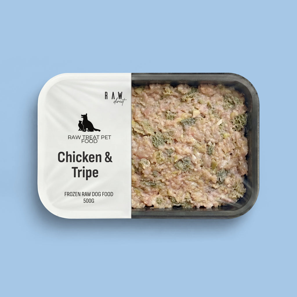 Chicken & Tripe 500g - Raw Direct