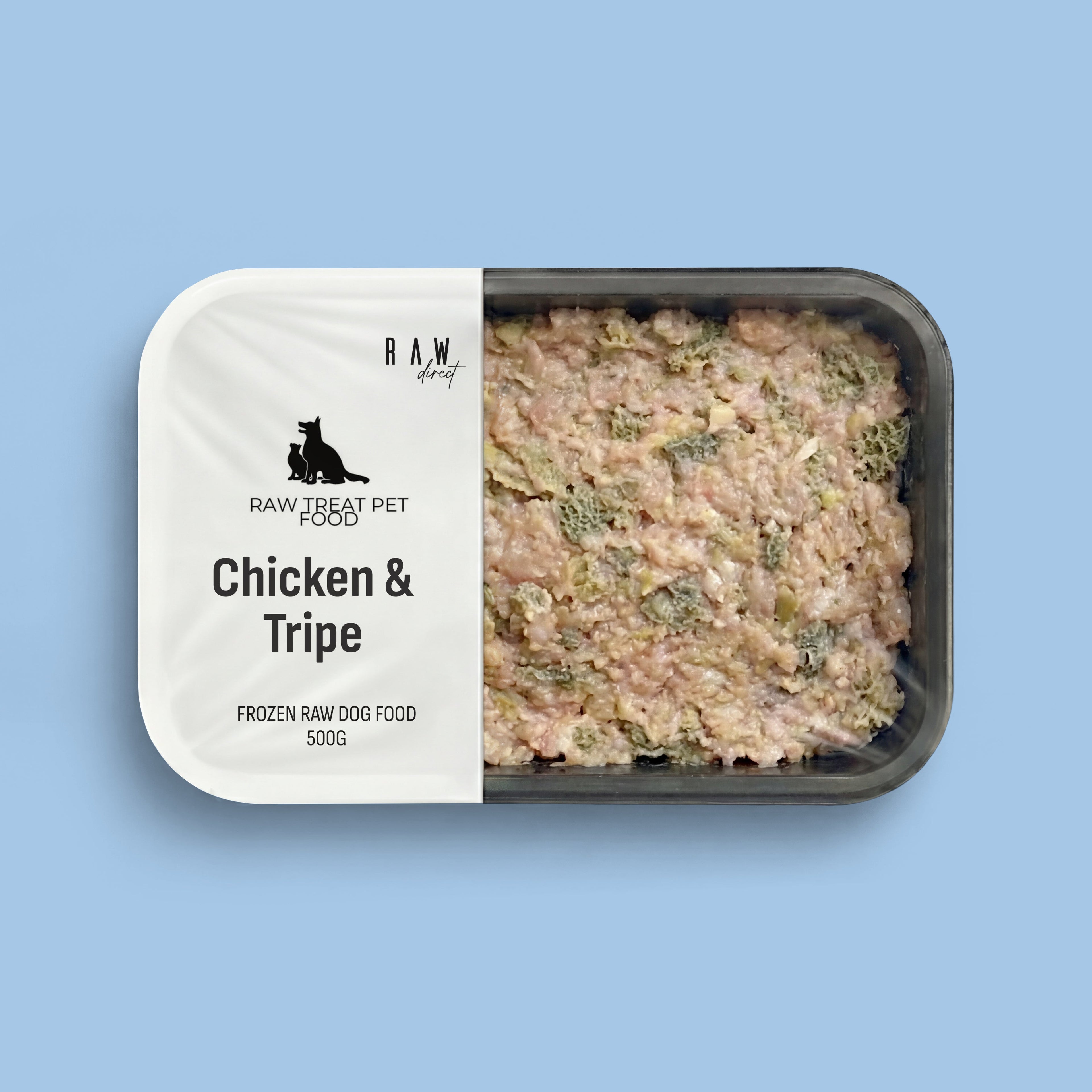 Chicken & Tripe 500g - Raw Direct