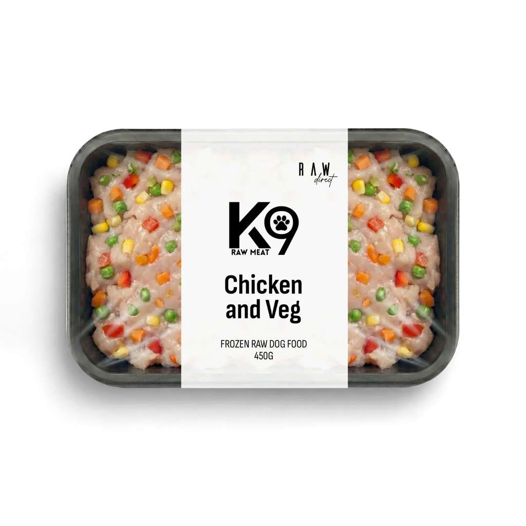 K9 Raw Chicken and Veg | Complete Raw Dog Food | Raw Direct
