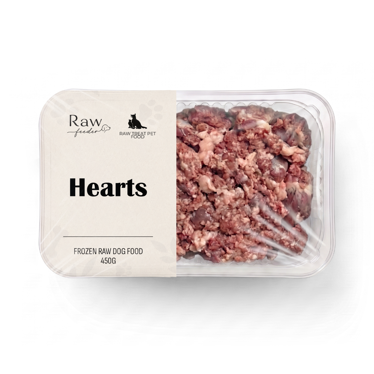Raw Pet Treat Hearts 500g