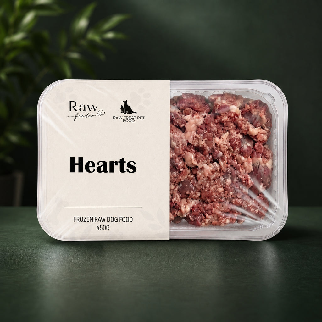 Raw Pet Treat Hearts 500g