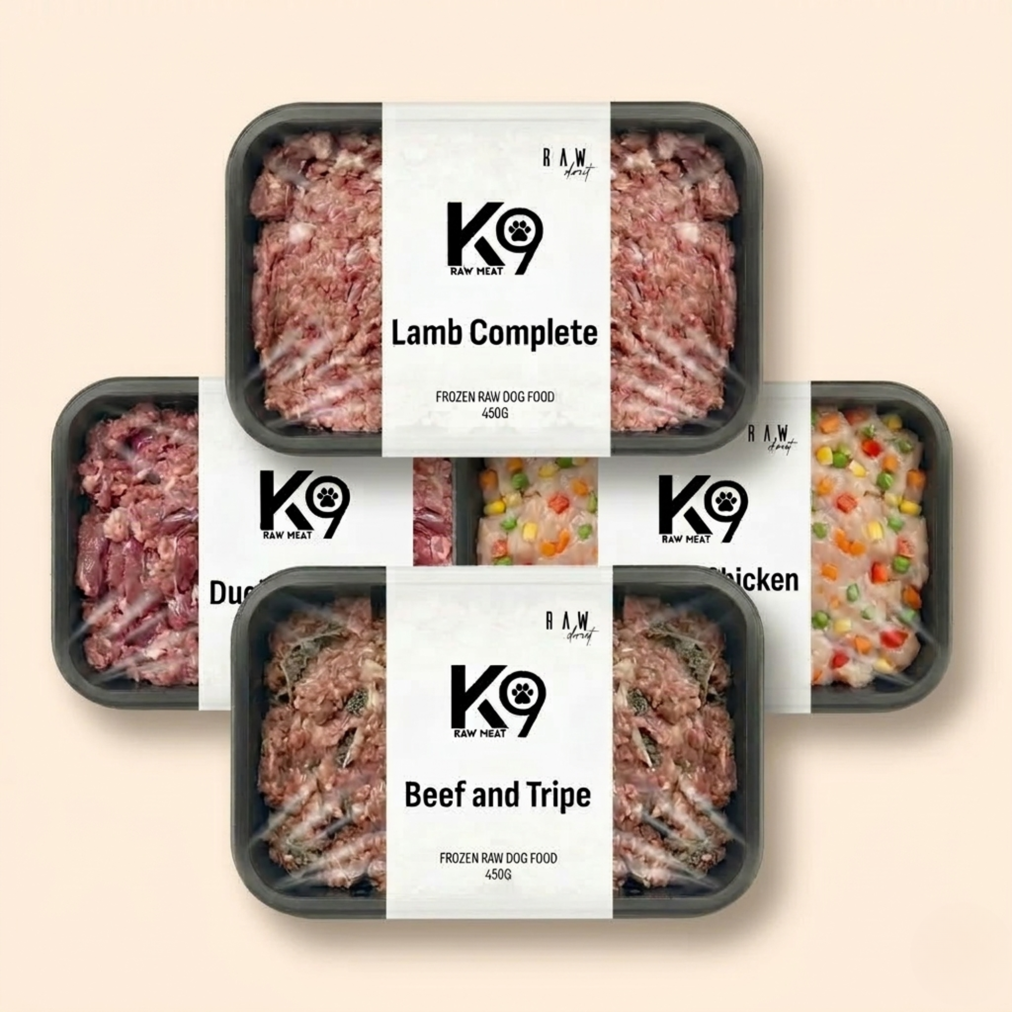 K9 Raw Mixed Flavour Box 454g Blocks | Complete Raw Dog Food | Raw Direct