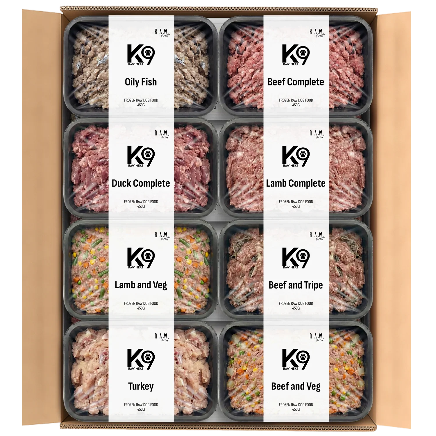 K9 Raw No Chicken Box 454g Blocks | Complete Raw Dog Food | Raw Direct