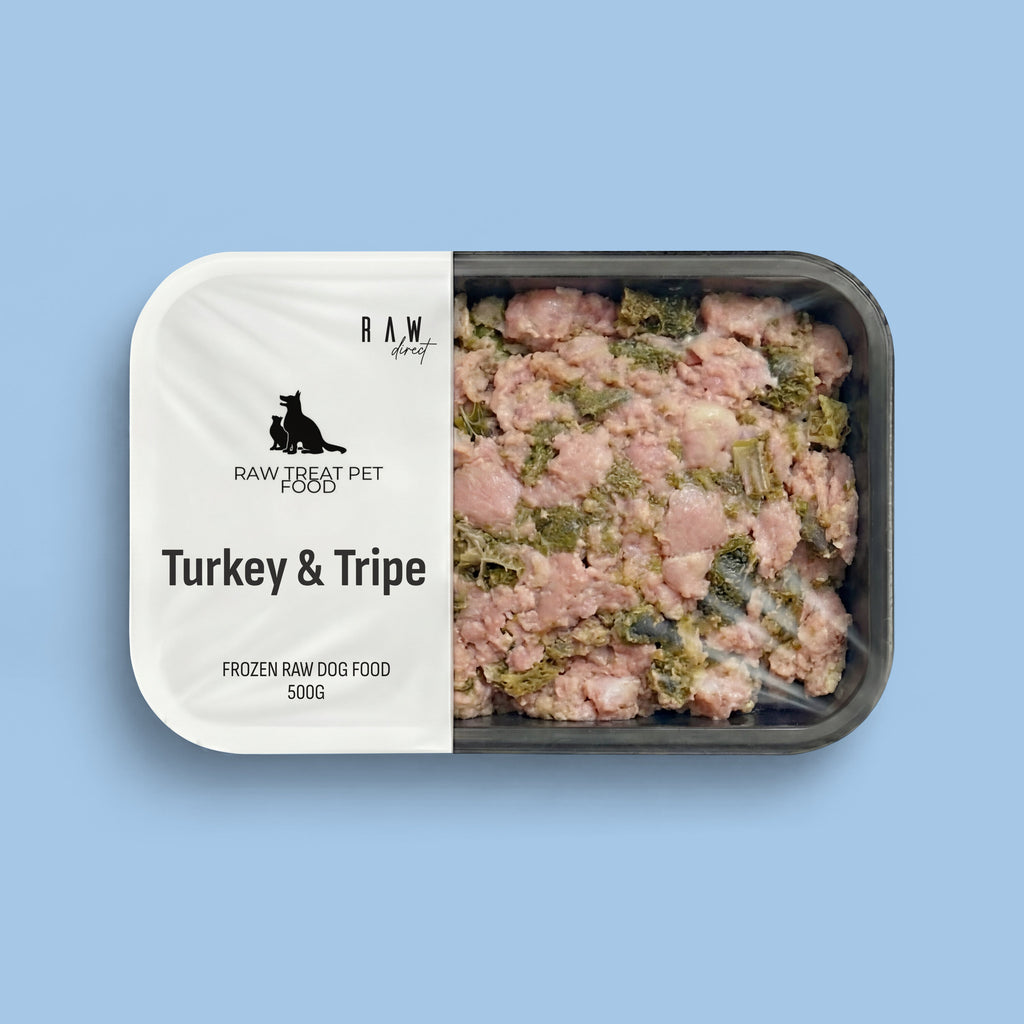 Turkey & Tripe 500g - Raw Direct