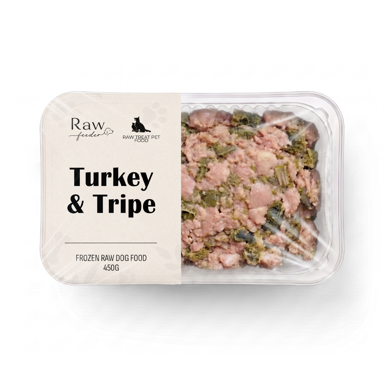 Raw Pet Treat Turkey & Tripe 500g