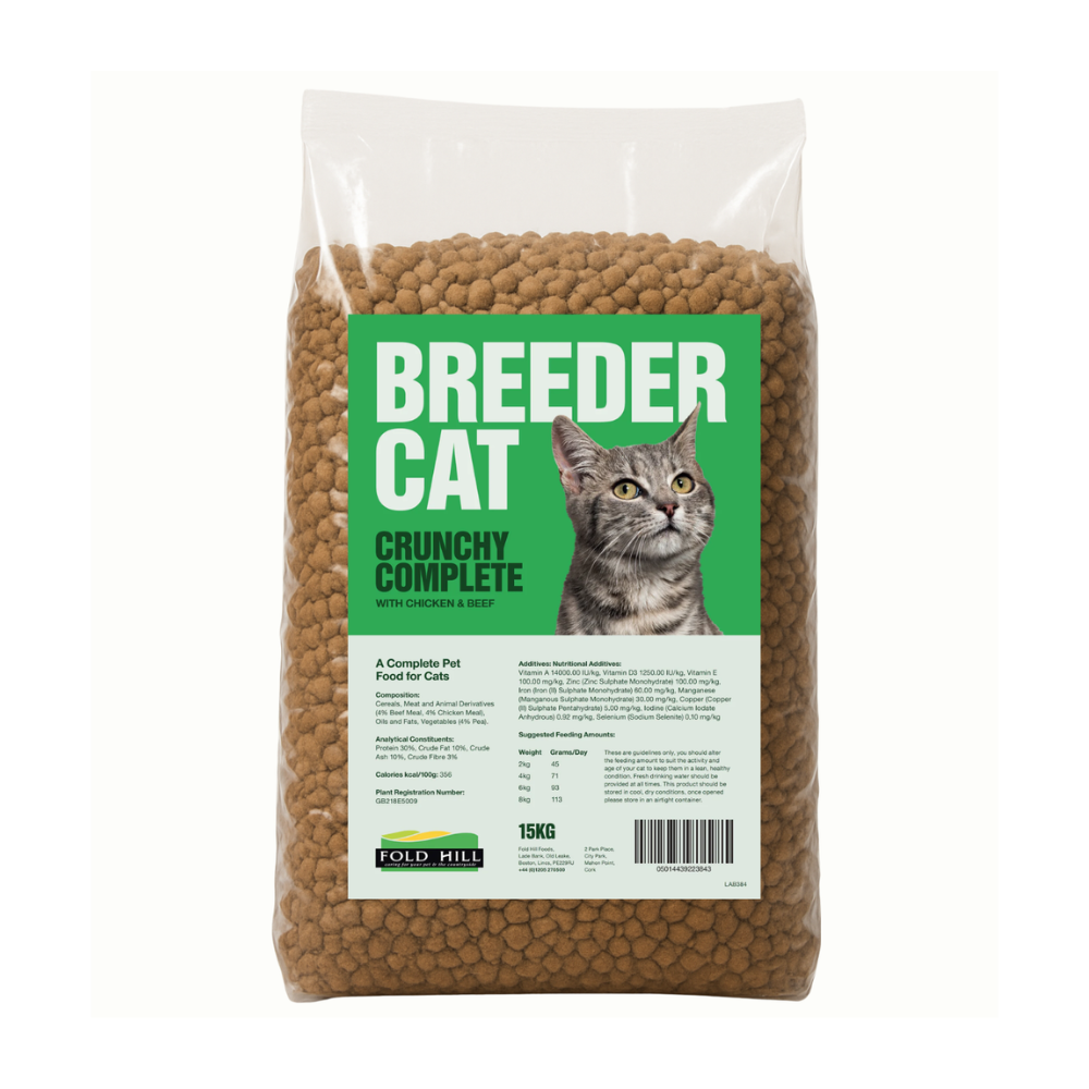 Foldhill Crunchy Complete Breeder Cat 15kg