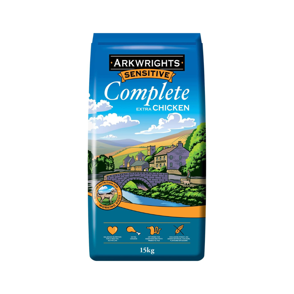 Arkwrights Sensitive Complete Extra Chicken Dry Dog Food 15kg