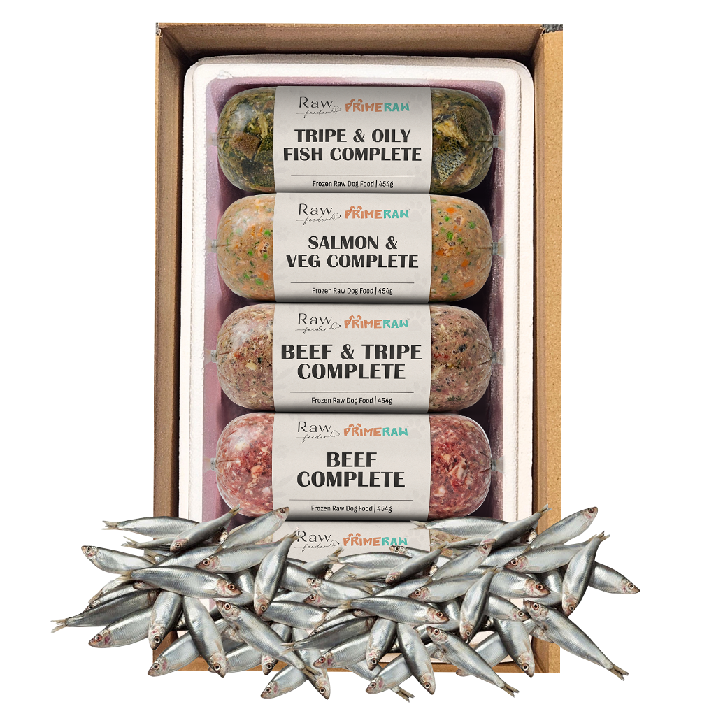 Prime Raw 26 Mixed Flavours & 1kg Sprats