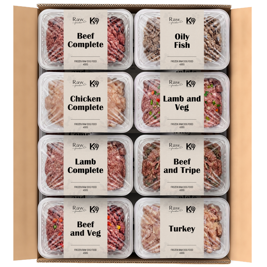 K9 Raw Mixed Flavour Box 454g Blocks