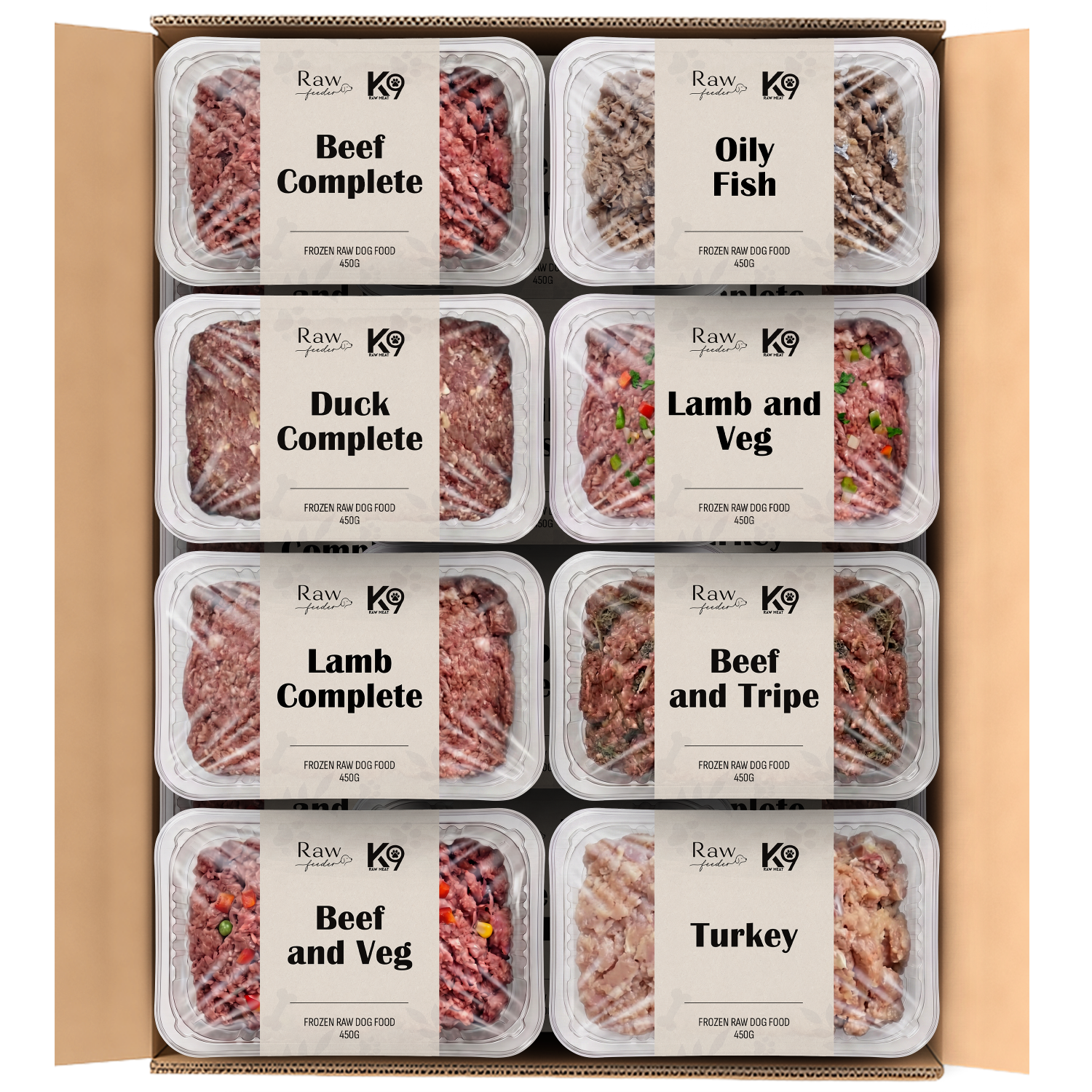 K9 Raw No Chicken Box 454g Blocks