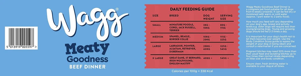 Wagg Meaty Goodness Beef Flavour Dry Dog Food